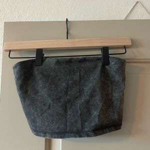 Gray Aerie Size Small Bandeau/Crop Top